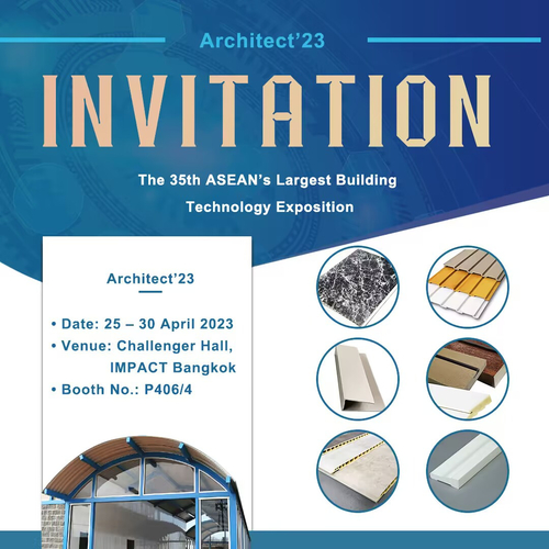 Het laatste nieuws van het bedrijf over Wij zullen Architect'23 - de 35ste de bouwtechnologieexpositie van ASEAN in Thailand bijwonen.