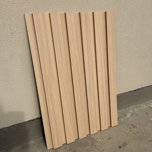 Het laatste nieuws van het bedrijf over WPC Slat Wandpanelen: Verhoog uw ruimte met een moeiteloze stijl