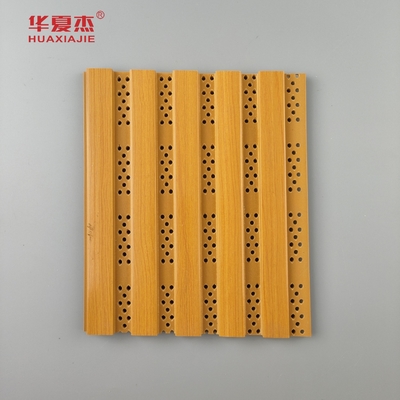 Nieuw ontwerp Fluted Wpc Wandpaneel Perforated Wpc Panel Voor Wand Decoratie