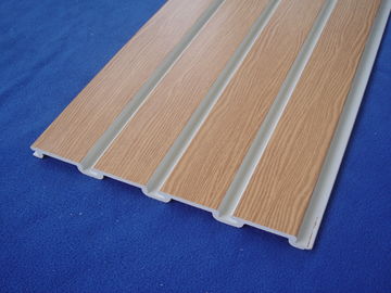 Plastic Pvc Slatwall van Taupe 4x8/Witte Muurcomités Met latjes voor Planken
