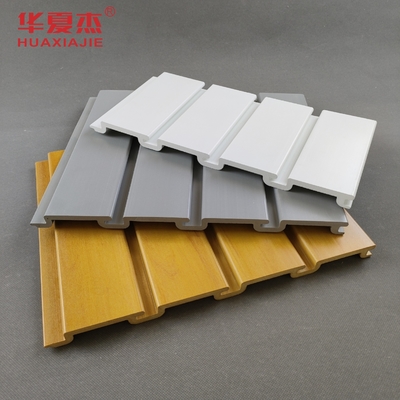 Comités van pvc Slatwall van ISO de Witte Houten/Houten Plastiek Ingelaste Muurraad