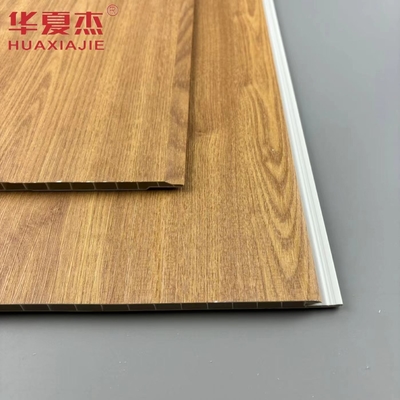 Groothandel Natuur Hout Kleur Waterdicht Muur PVC Panel Gebouw Decoratie Materiaal