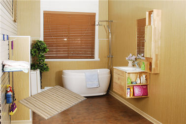 Goede prijs 200*6mm rekupereerbare Gelamineerde WPC muurpanelen voor binnenhuisarchitectuur online