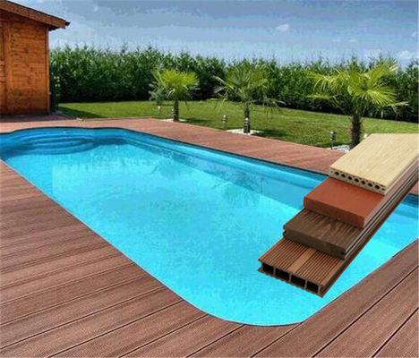 Goede prijs 60% pvc-Poeder en het Poederwpc Samengestelde Decking Zwembadbevloering van 30% Houten online