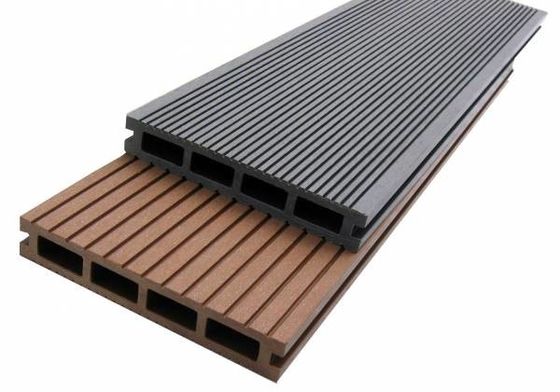 Goede prijs 2.9m 148mm WPC Samengestelde Decking 140mm Holle Samengestelde het Dekraad van WPC Slip online
