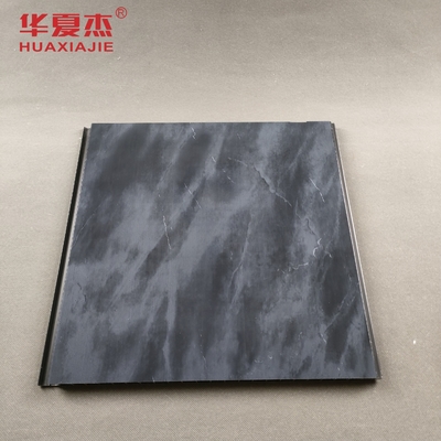 Glanzend marmer zwart PVC wandpaneel Decoratief drukwerk PVC wandpaneel Voor kantoor of hotel