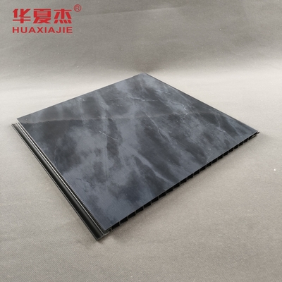 Glanzend marmer zwart PVC wandpaneel Decoratief drukwerk PVC wandpaneel Voor kantoor of hotel