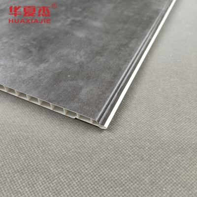 Grauwe marmeren PVC-wandpanelen Interieur PVC-plafondpaneel Voor gebouwdecoratie