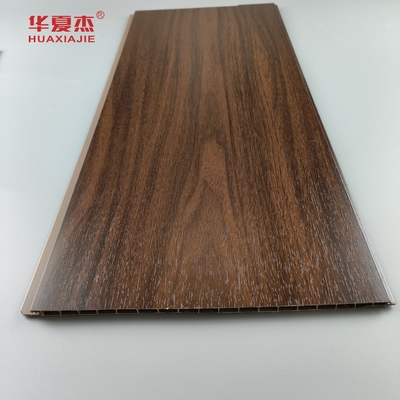Houten Gelamineerde Decoratieve Plafondcomités, het rekupereerbare pvc-muur behandelen 250*8mm