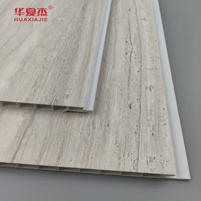 Chinese ontwerp warm stempelen Pvc wandpaneel en plafondpaneel hoogglanzend houtkorrels