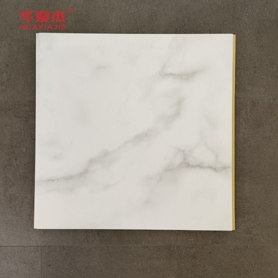 Hoge kwaliteit wit marmer Wpc wandpaneel 600x9mm gelamineerd Wpc board waterdicht gemakkelijk schoon te maken