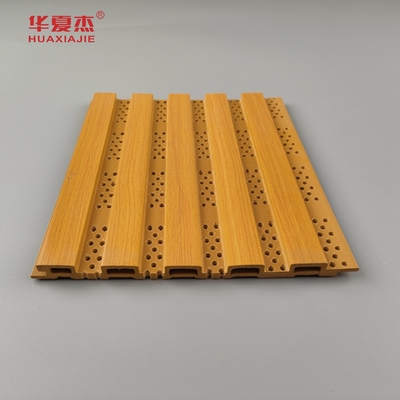 Nieuw ontwerp Fluted Wpc Wandpaneel Perforated Wpc Panel Voor Wand Decoratie