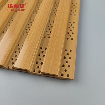 Nieuw ontwerp Fluted Wpc Wandpaneel Perforated Wpc Panel Voor Wand Decoratie