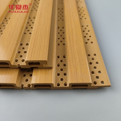 Nieuw ontwerp Fluted Wpc Wandpaneel Perforated Wpc Panel Voor Wand Decoratie