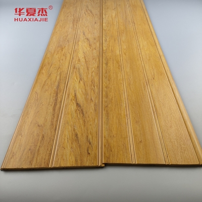 Natuurhout Wpc Wainscoting Panels Waterdicht Wpc Wandpaneel Wainscot Voor Badkamer Decoratie
