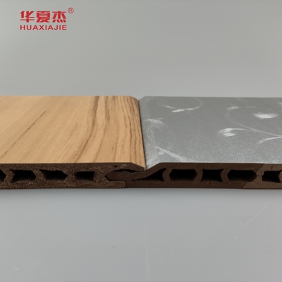 2024 New Design Sliver Luxury Pattern / Nature Woodgrain Wpc Panels Voor Wand Decoratie