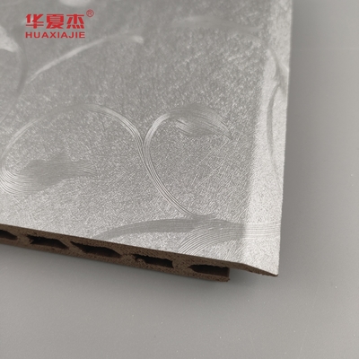 2024 New Design Sliver Luxury Pattern / Nature Woodgrain Wpc Panels Voor Wand Decoratie