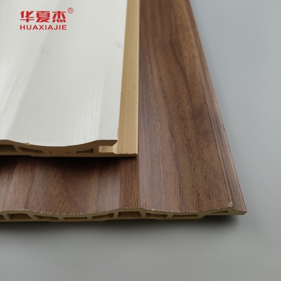 Gelamineerd Wpc wandpaneel Fluted Pvc paneel Wit Hout Graan Wpc paneel Home / Office Decoratie