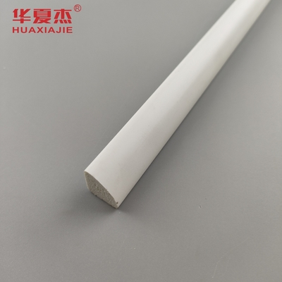 Warm verkoop PVC-giet 1/2'' kwart rond wit vinyl 12' waterdicht profiel PVC interieur