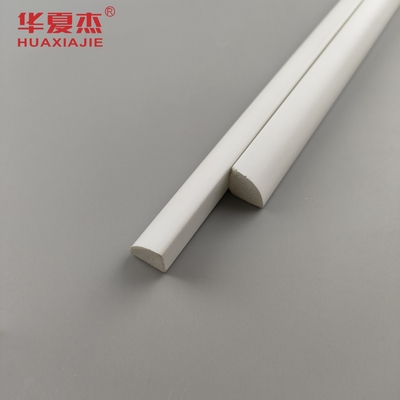 Warm verkoop PVC-giet 1/2'' kwart rond wit vinyl 12' waterdicht profiel PVC interieur
