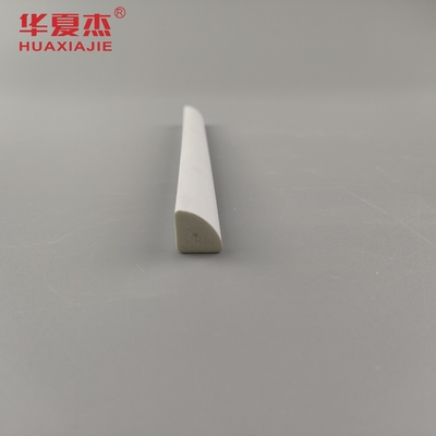 Warm verkoop PVC-giet 1/2'' kwart rond wit vinyl 12' waterdicht profiel PVC interieur