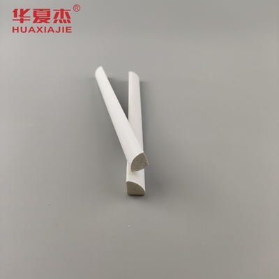Warm verkoop PVC-giet 1/2'' kwart rond wit vinyl 12' waterdicht profiel PVC interieur