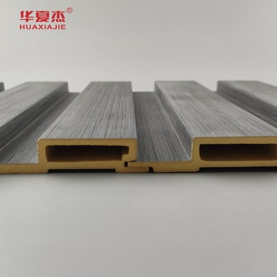 Nieuw product Wpc Fluted Wandpaneel Gelamineerd Hout Graan Wpc Panels Installeer Makkelijk Inwendige Wand Decoratie