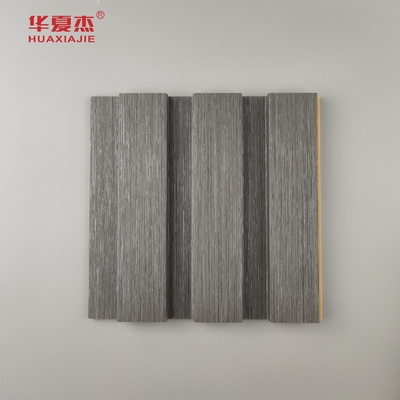 Nieuw product Wpc Fluted Wandpaneel Gelamineerd Hout Graan Wpc Panels Installeer Makkelijk Inwendige Wand Decoratie