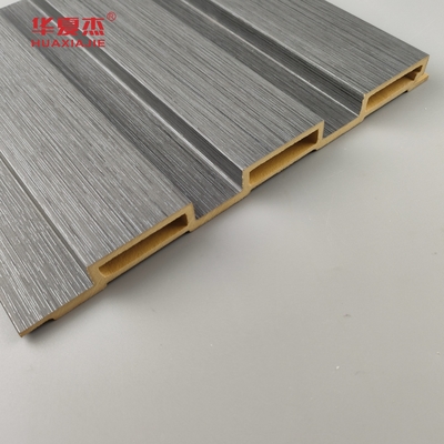Nieuw product Wpc Fluted Wandpaneel Gelamineerd Hout Graan Wpc Panels Installeer Makkelijk Inwendige Wand Decoratie