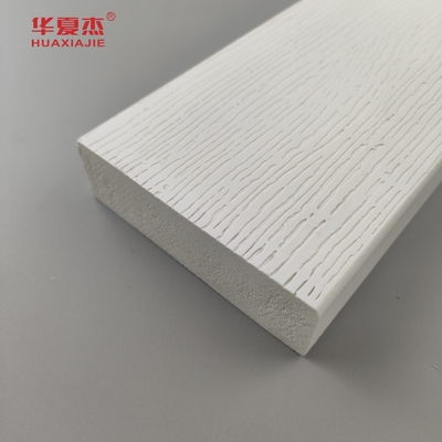Groothandel afwerking plank wit vinyl 5/4inx4inx12ft milieuvriendelijk pvc schuim gieten pvc profiel voor woningversiering