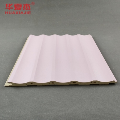 Hoogwaardig wpc geflipt wandpaneel roze en blauw wpc board binnenwand decoratie