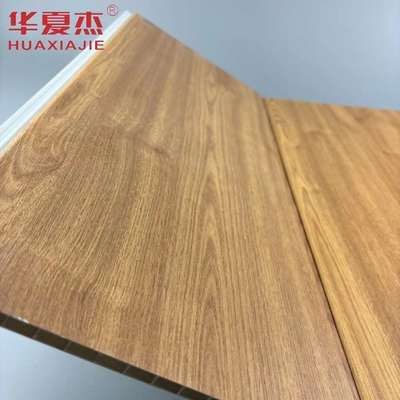 Groothandel Natuur Hout Kleur Waterdicht Muur PVC Panel Gebouw Decoratie Materiaal