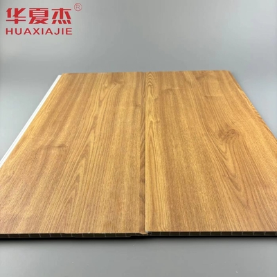 Groothandel Natuur Hout Kleur Waterdicht Muur PVC Panel Gebouw Decoratie Materiaal