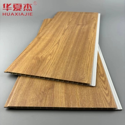 Groothandel Natuur Hout Kleur Waterdicht Muur PVC Panel Gebouw Decoratie Materiaal
