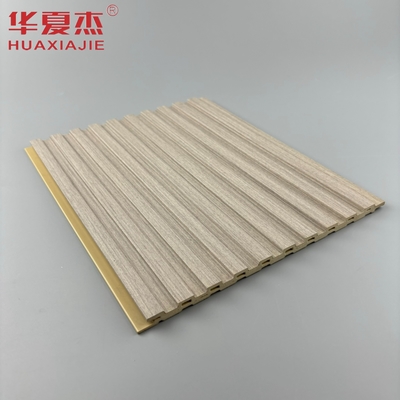 Best verkopende houtgraan wpc wandpaneel gevlochten pvc-paneel wpc waterdicht wandpaneel voor interieurdecoratie