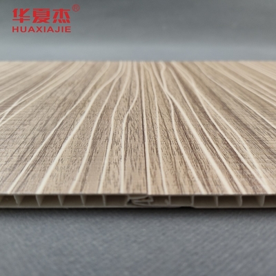 Moderne design gelamineerd pvc wandpaneel 250x5mm pvc houten korrels paneel voor woonkamer decor