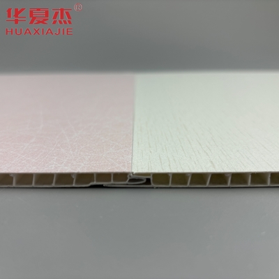 Warm stempelen Roze winkel Pvc wandpaneel hoogglanzend oppervlak Pvc plafondpaneel Interieur decoratie Hotel