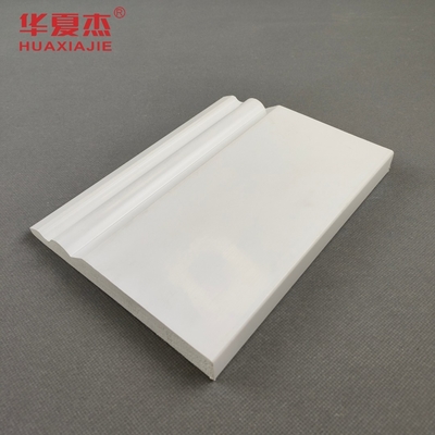 150x20mm PVC-behang Wit ontwerp Pvc-rok Pvc-basebord Interieurversiering