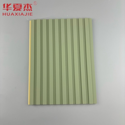 gelamineerd wpc wandpaneel groen en blauw panel wpc board interieur decoratie