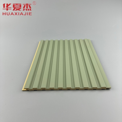gelamineerd wpc wandpaneel groen en blauw panel wpc board interieur decoratie