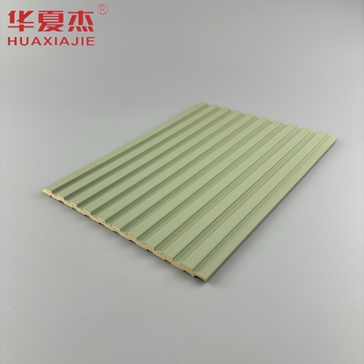gelamineerd wpc wandpaneel groen en blauw panel wpc board interieur decoratie