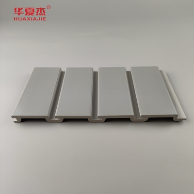 Op maat gemaakte bevestiging Slat Wall Panels grijs pvc garage paneel binnenshuis