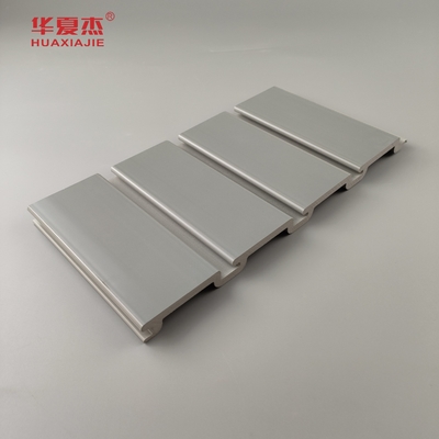 Op maat gemaakte bevestiging Slat Wall Panels grijs pvc garage paneel binnenshuis