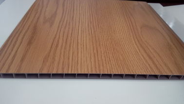 Gelamineerde Plastic Valse de Muurcomités van UPvc met Houten Korrel