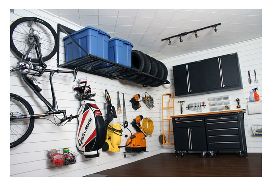 Vlot het Comité van Oppervlaktepvc Slatwall Garagecomité Binnendecoratiemateriaal