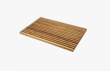 Goede prijs 60cm * 80cm Skidproof WPC Beuk In reliëf gemaakte Mat voor Badkamers Gemakkelijke Installatie online