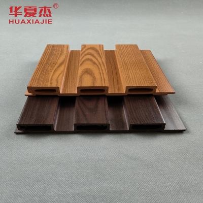Rood hout Kleur WPC wandpaneel Hoogglanzend afdrukwerk PVC wandpaneel