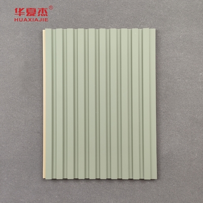Goede prijs WPC Fluted Wandpaneel Groen Vochtbestendige Duurzame PVC Wandpaneel Voor interieurdecoratie online