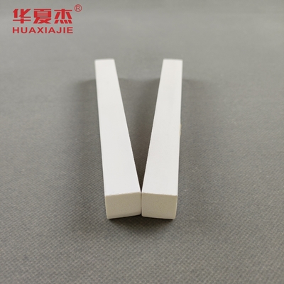 Rectangle aangepaste lengte pvc trim vorm voor binnenomgevingen in wit