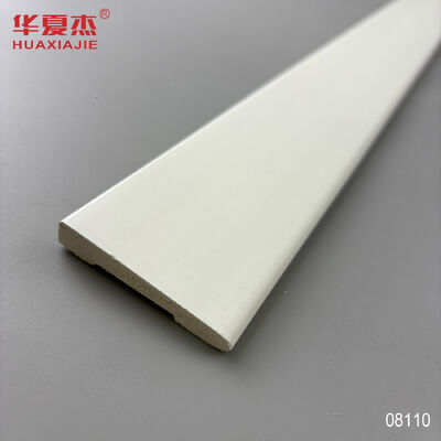 Goede prijs Groothandel Populaire 11/32x2-1/8 Bevel Casing PVC Wit basis Board Waterdicht Skirting PVC Huis Decoratie online
